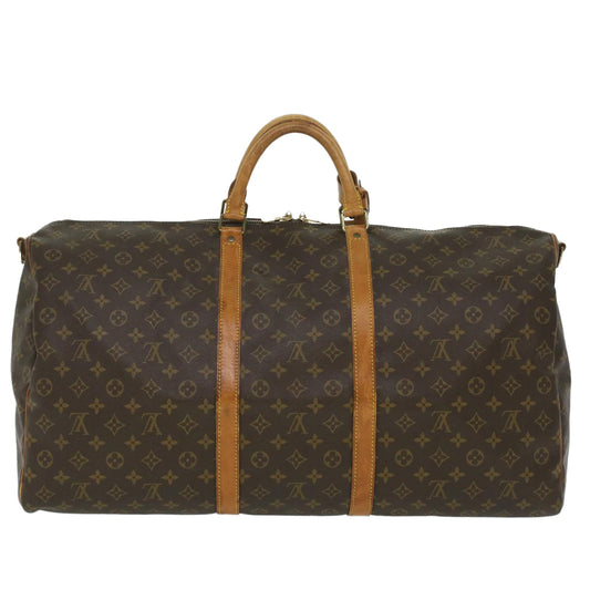 LOUIS VUITTON Monogram Keepall Bandouliere 60 Boston Bag M41412 LV yk5961