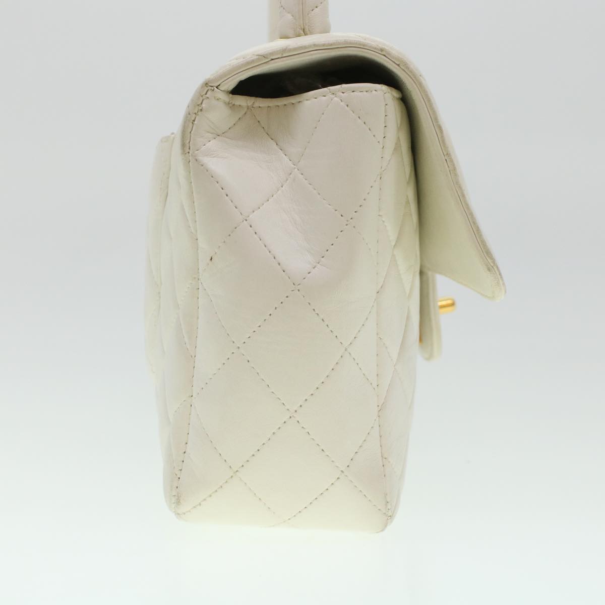 Luxury Chanel Child Bag Hand Bag Lamb Skin White CC yk7389B