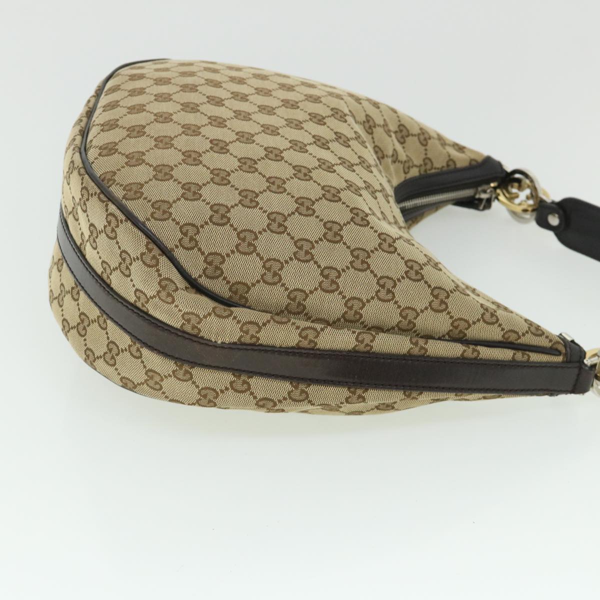 Luxury Gucci GG Canvas Shoulder Bag Beige 232962 8702