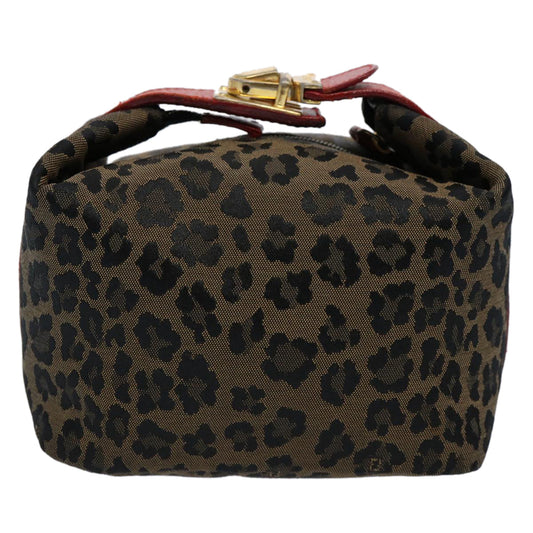 Luxury FendiHand Pouch Canvas Brownyk9727