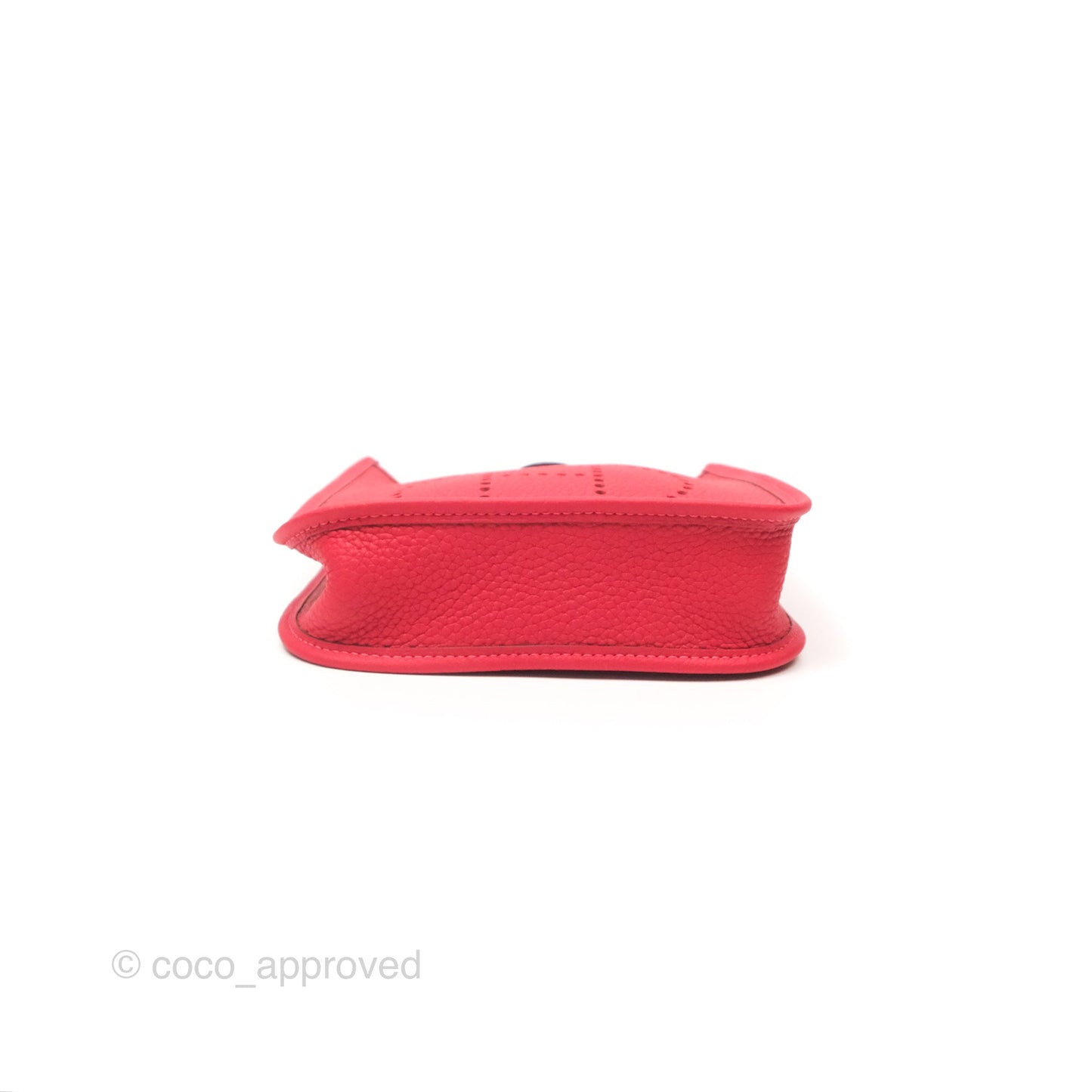 Hermès Mini Evelyne 16 Rouge Clemence Palladium Hardware