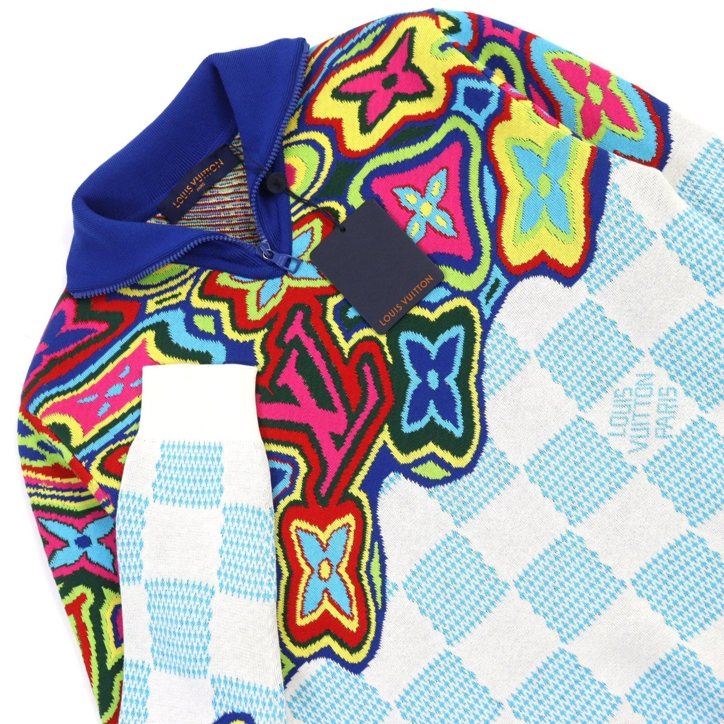 LOUIS VUITTON knit HKN79W cotton Multicolor All-over Pattern S