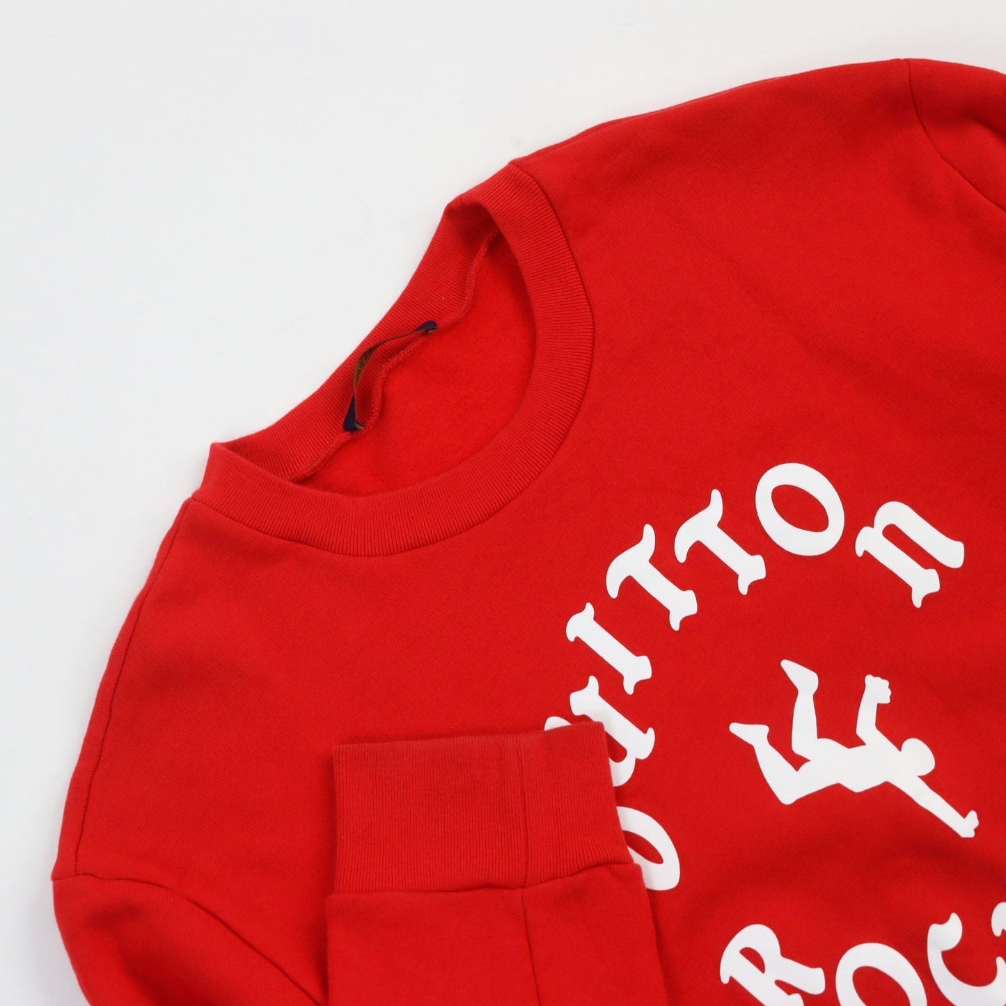 LOUIS VUITTON sweat 1A9T6F cotton Red XL