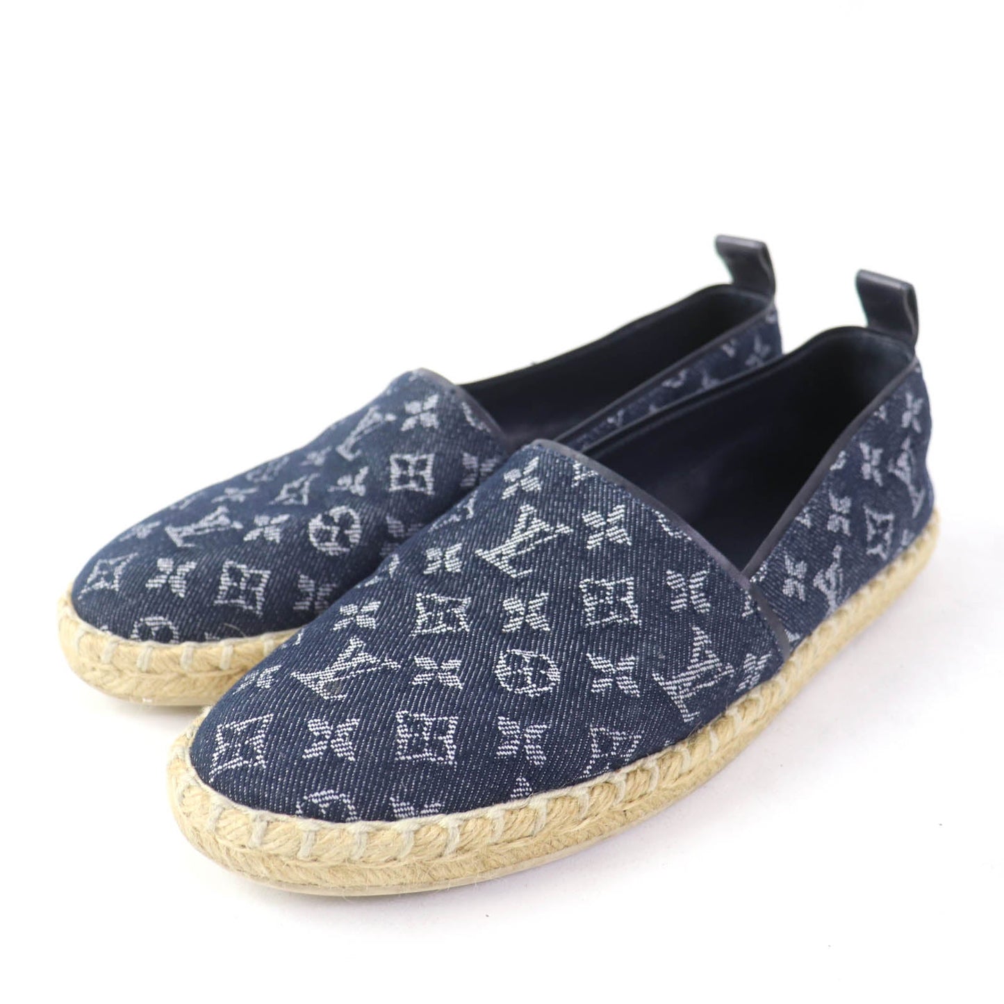 LOUIS VUITTON Slip-on Monogram denim Indigo 36
