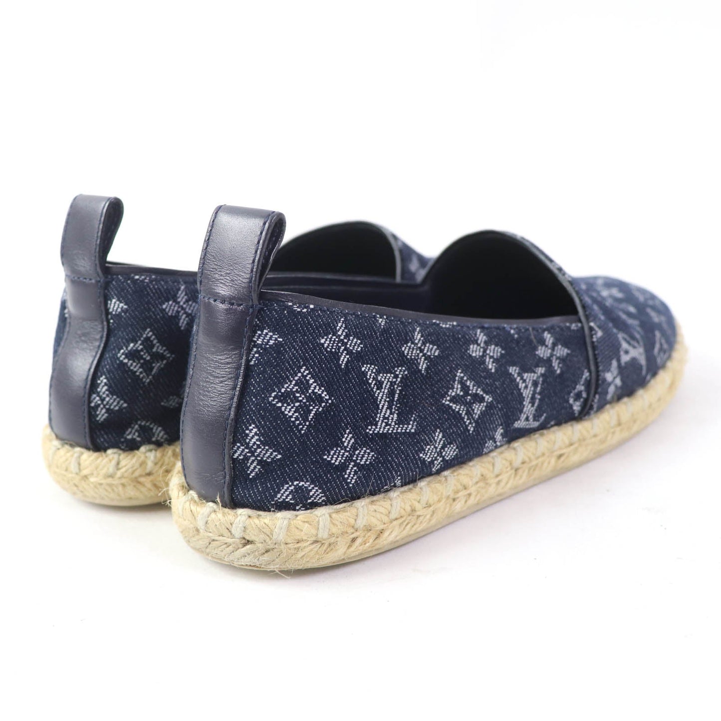 LOUIS VUITTON Slip-on Monogram denim Indigo 36