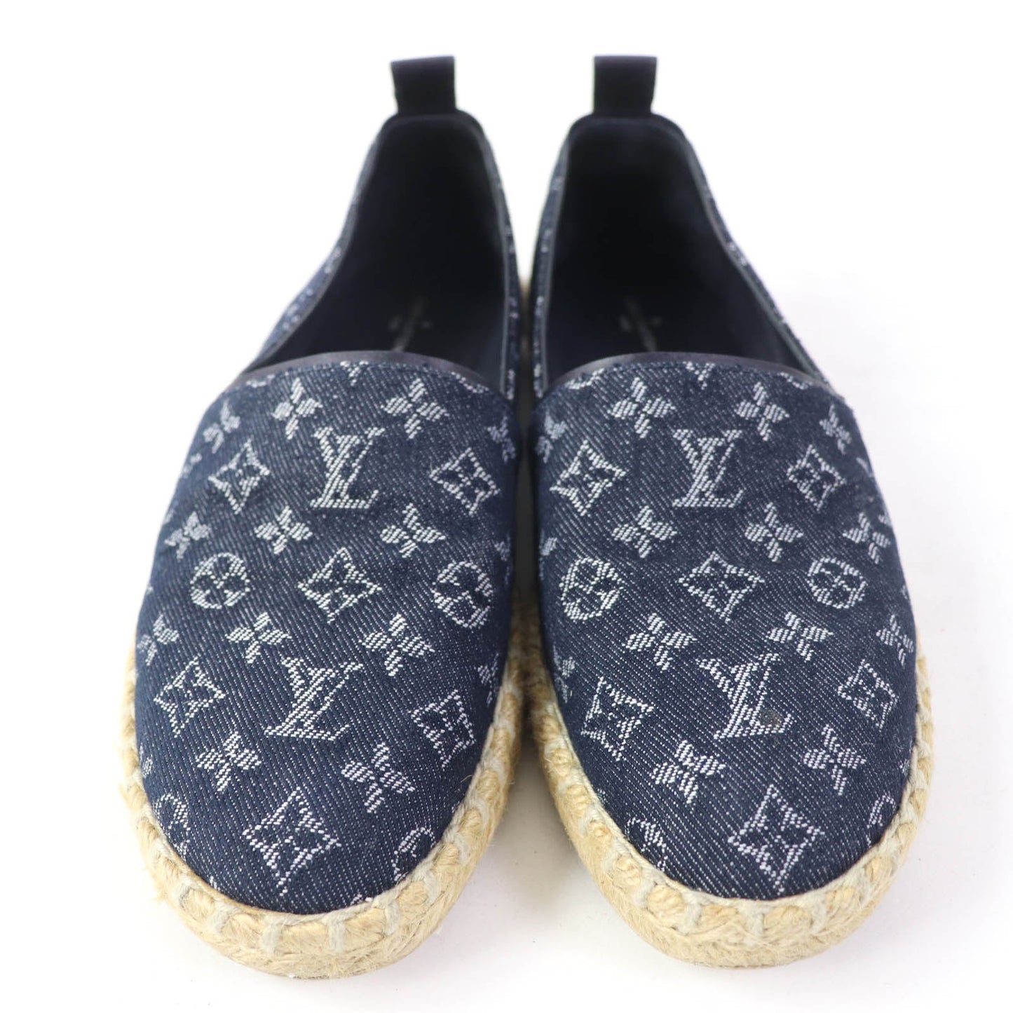 LOUIS VUITTON Slip-on Monogram denim Indigo 36