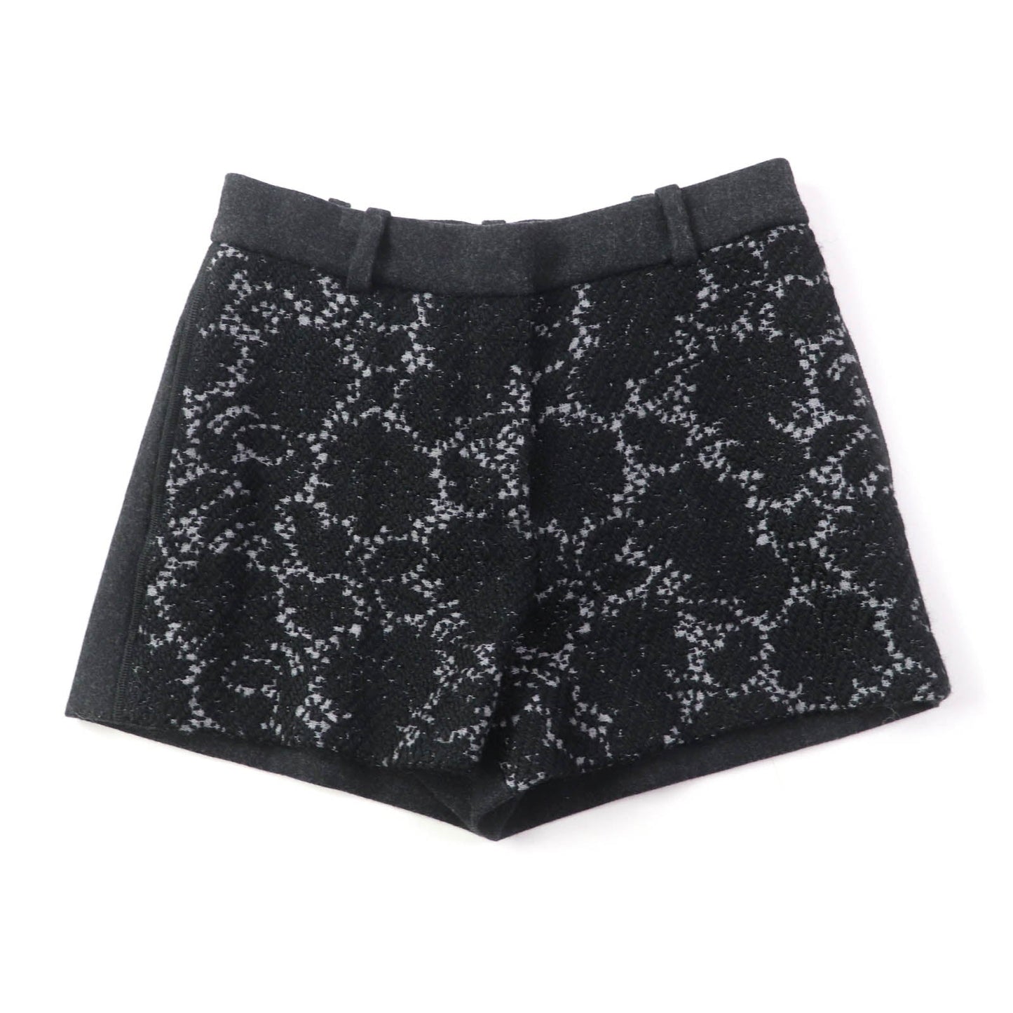 LOUIS VUITTON Shorts wool Black Grey 34