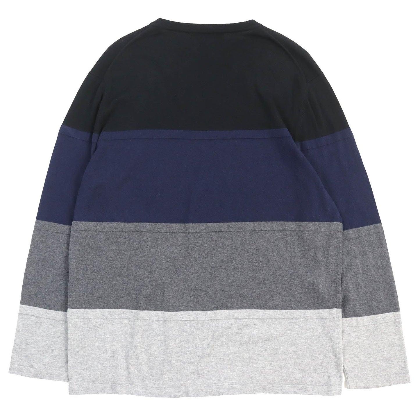 LOUIS VUITTON knit Main: 85% cotton, Main: 15% cashmere Black Navy Dark Gray Gray mens L