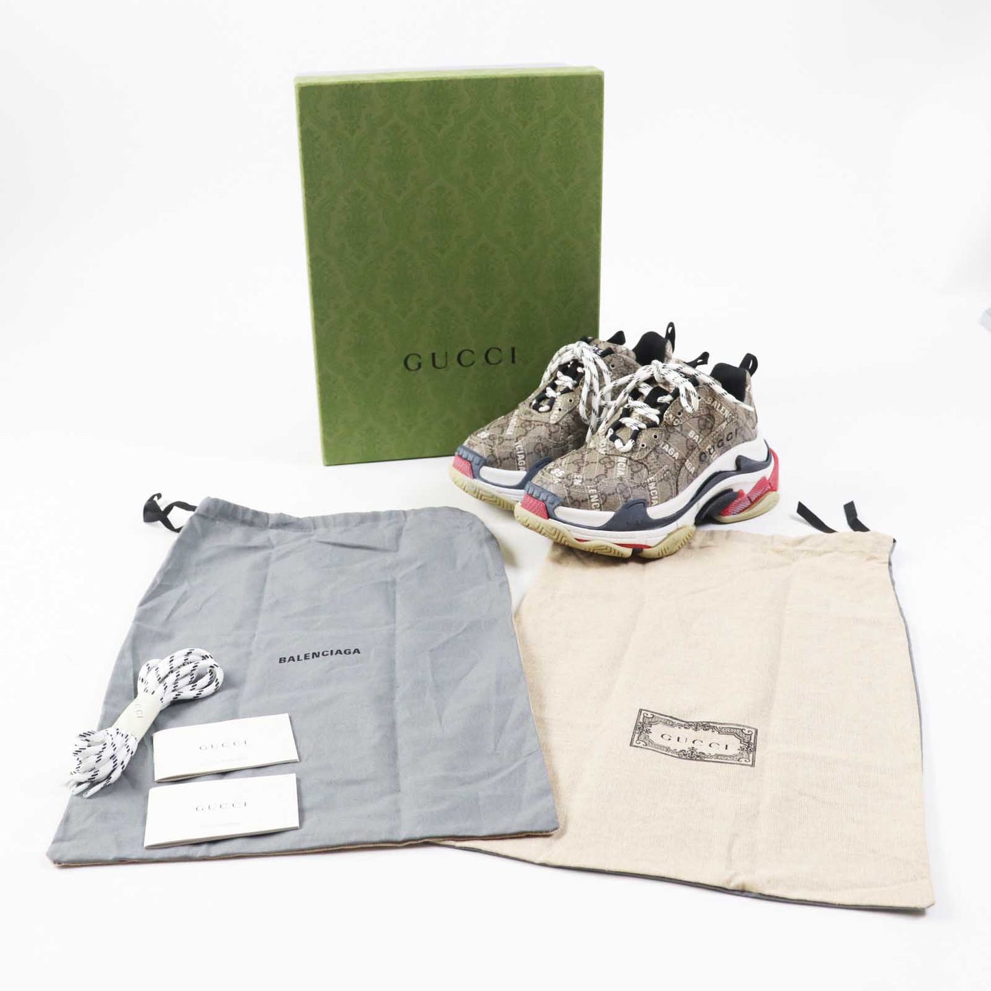 Gucci x Luxury Balenciaga Triple S Sneakers