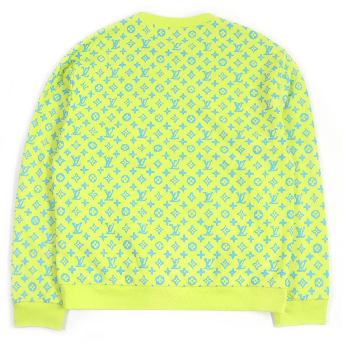 LOUIS VUITTON sweat HOY87W Main: 100% cotton yellow-green mens L