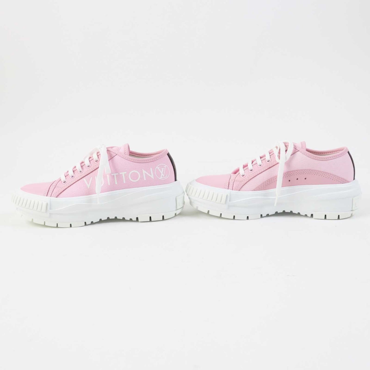 LOUIS VUITTON sneakers leather pink squad line 36.5