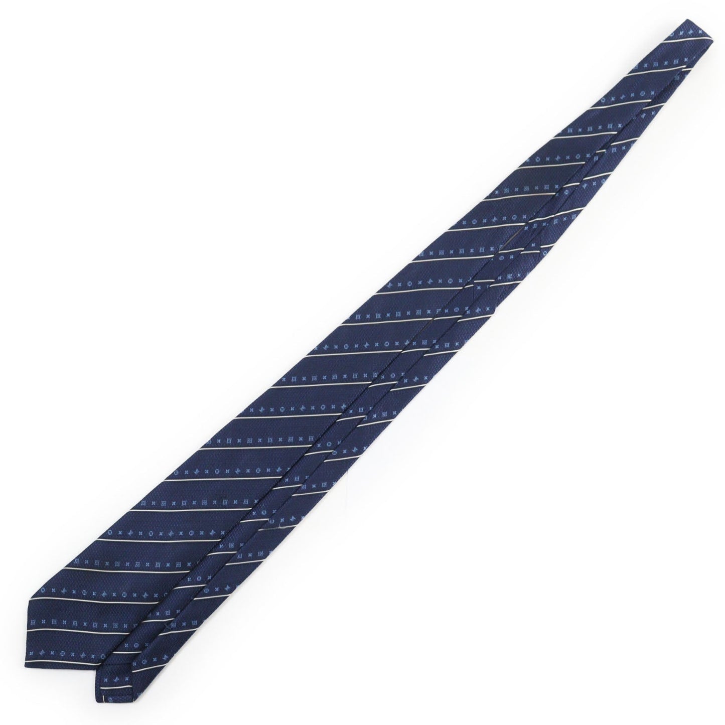 LOUIS VUITTON tie M76268 silk Navy CRAVATE