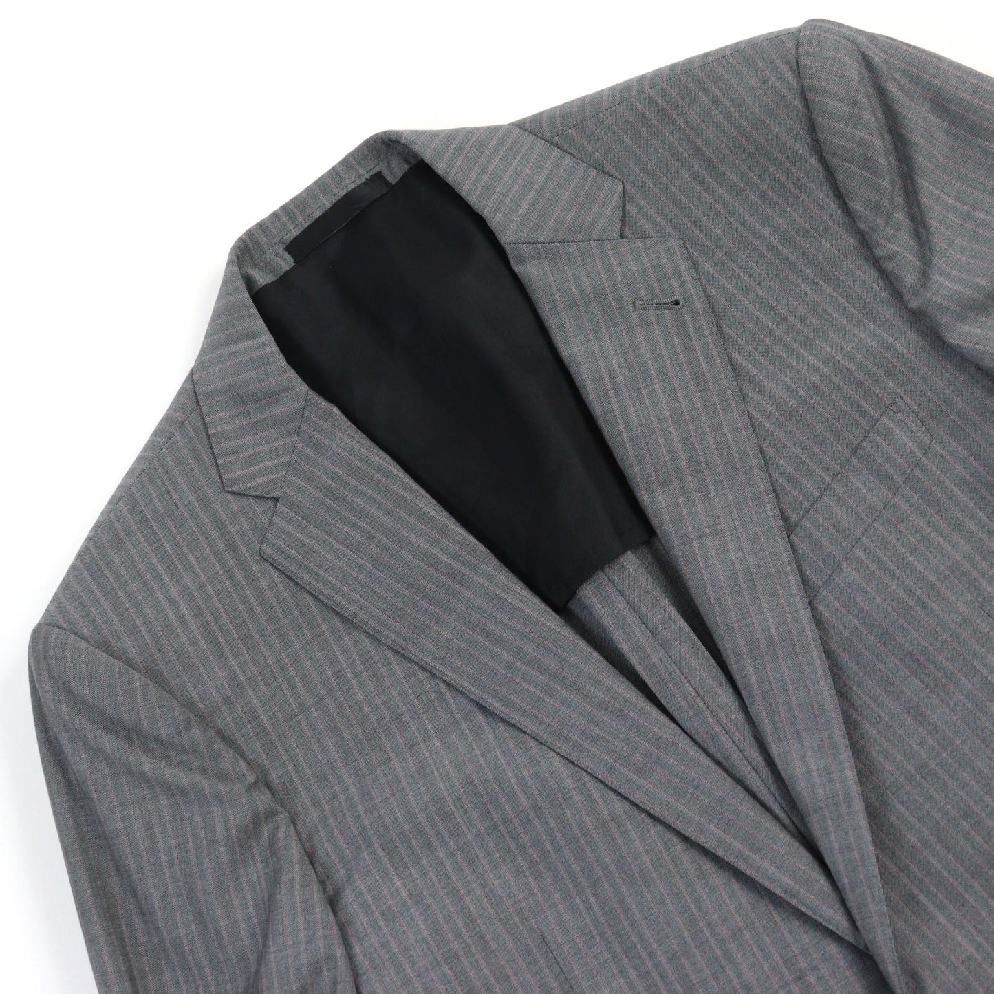 LOUIS VUITTON suit wool Grey Stripe Pattern 52