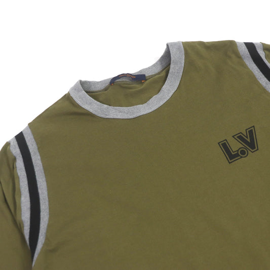 LOUIS VUITTON Short sleeve T-shirt cotton khaki L