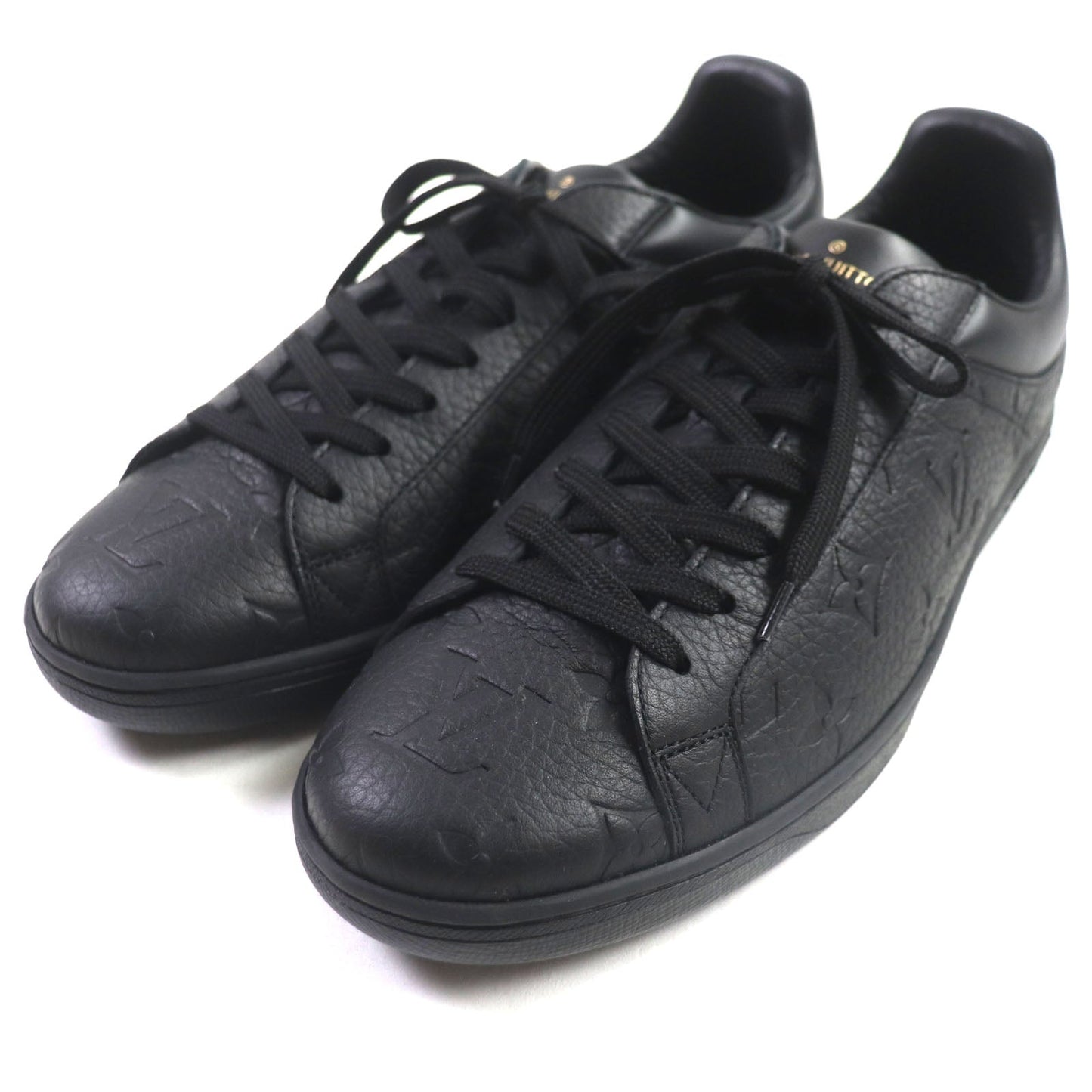LOUIS VUITTON sneakers leather black Luxembourg line 6