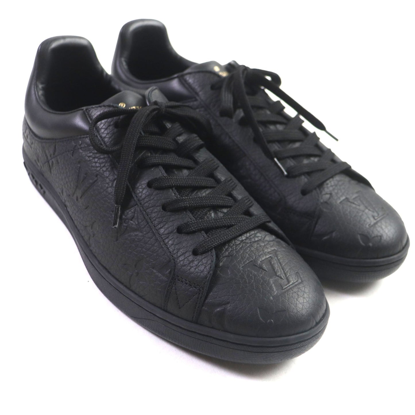 LOUIS VUITTON sneakers leather black Luxembourg line 6