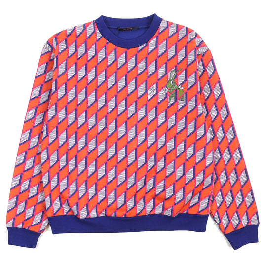 LOUIS VUITTON sweat cotton Orange blue M