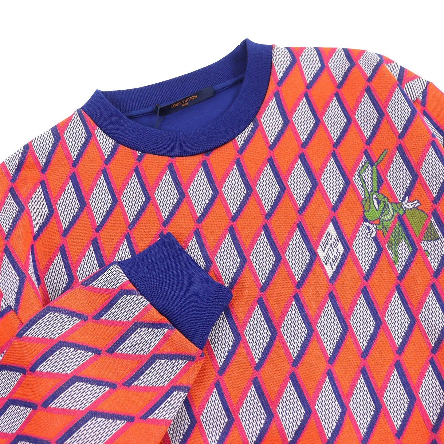 LOUIS VUITTON sweat cotton Orange blue M
