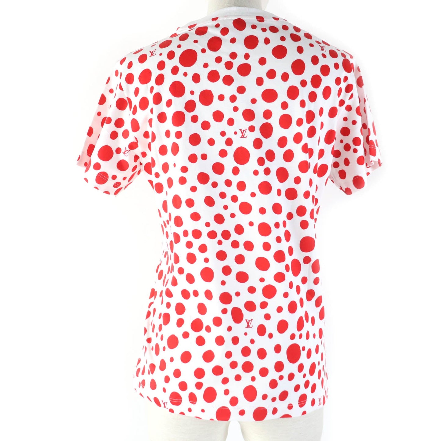 LOUIS VUITTON Short sleeve T-shirt cotton White red XS
