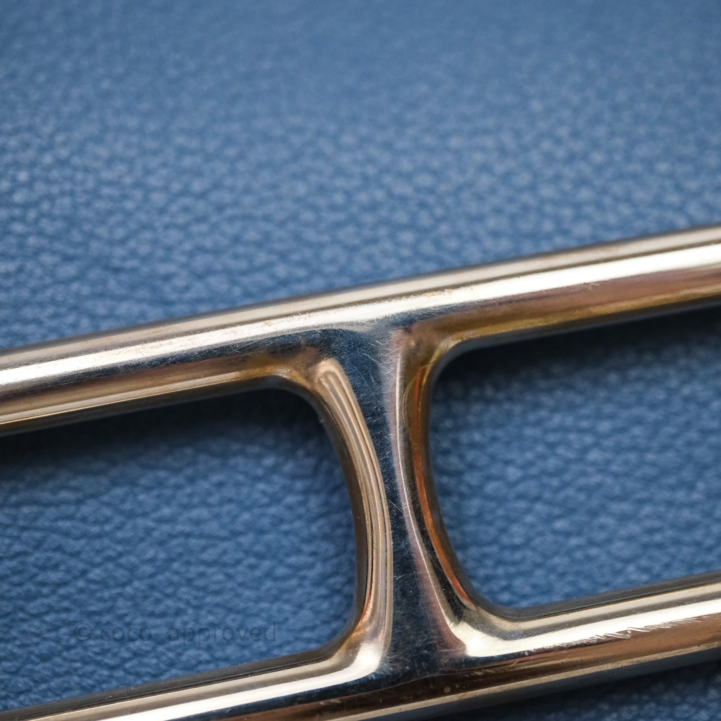 Hermès Roulis 23 Blue Evercolor Palladium Hardware