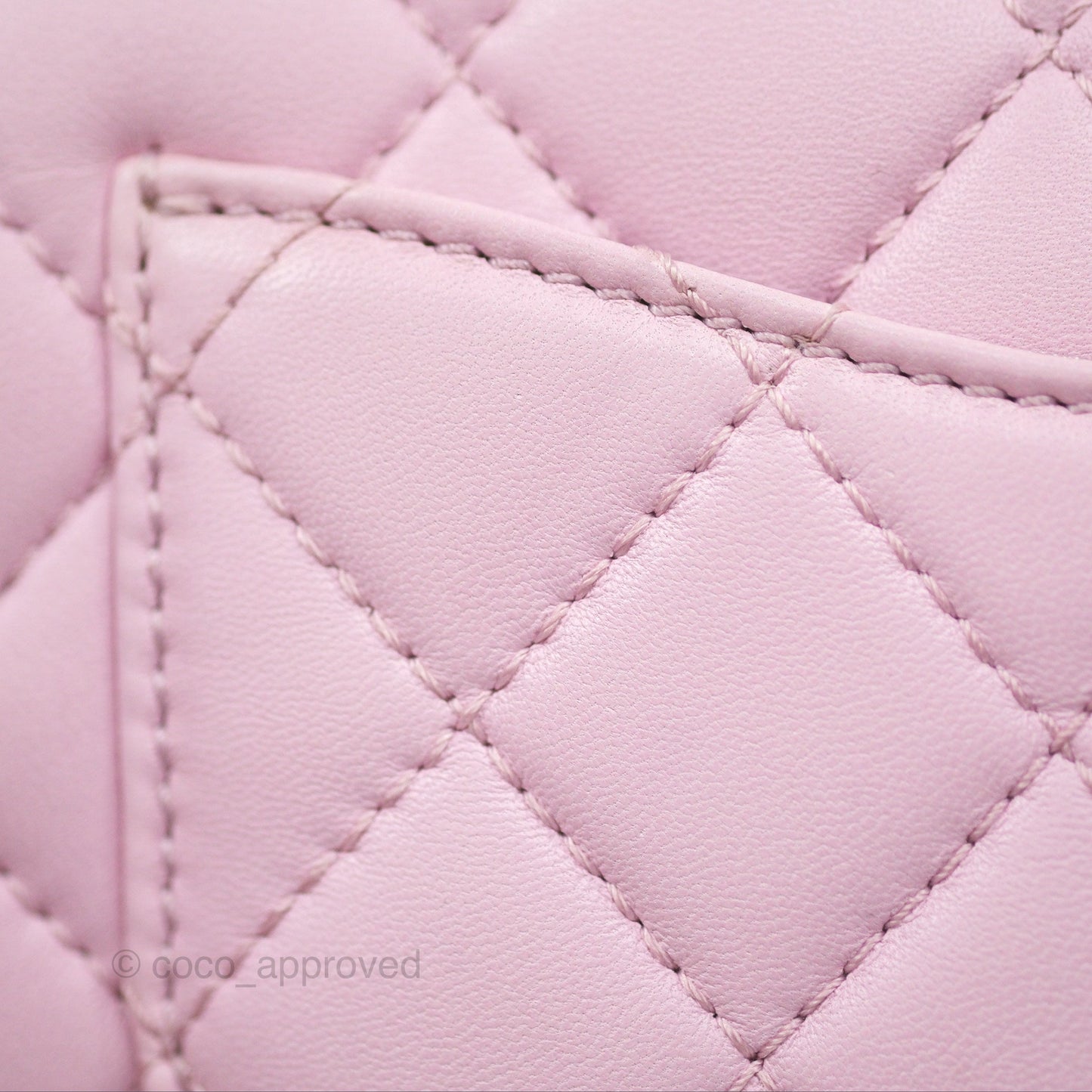 Chanel Quilted Flap Bag Pink Lambskin Aged Gold Hardware