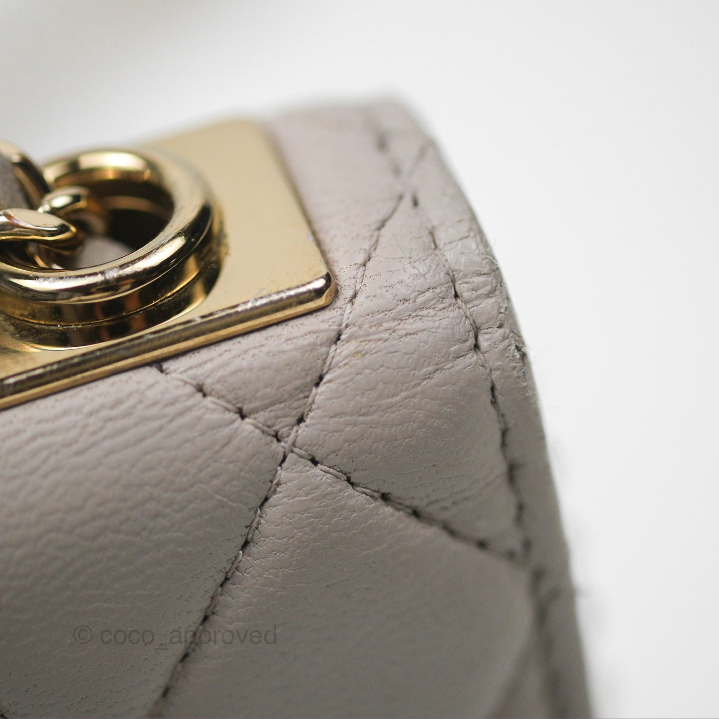 Chanel Trendy CC WOC Quilted Grey Lambskin Gold Hardware