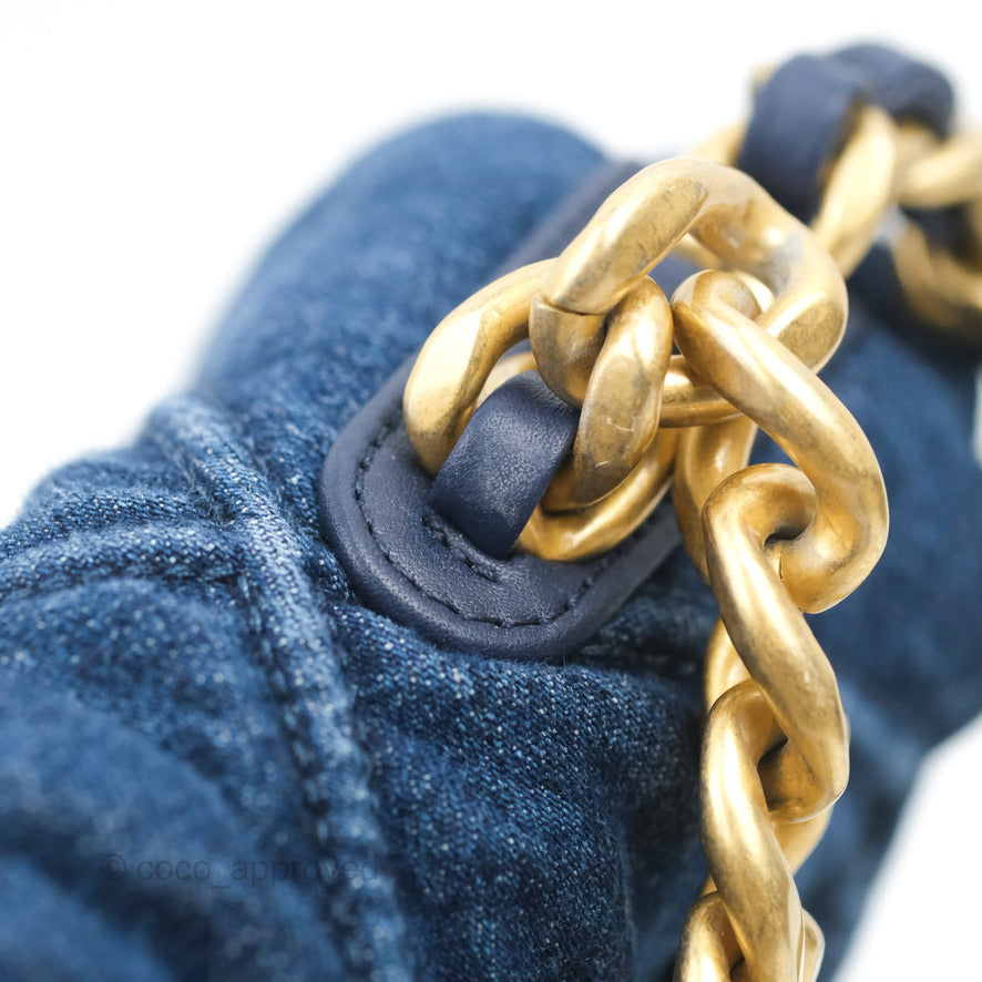 Chanel 19 Small Denim Mixed Hardware