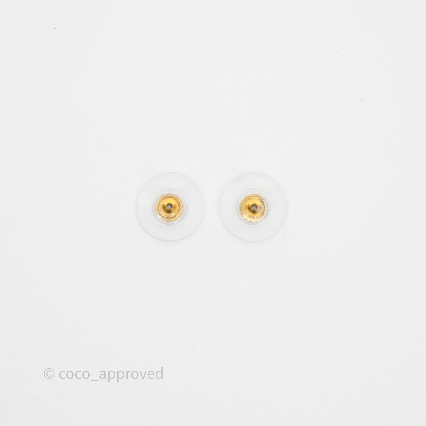 Chanel Letter Cha-Nel Logo Drop Earrings Gold Tone 20V