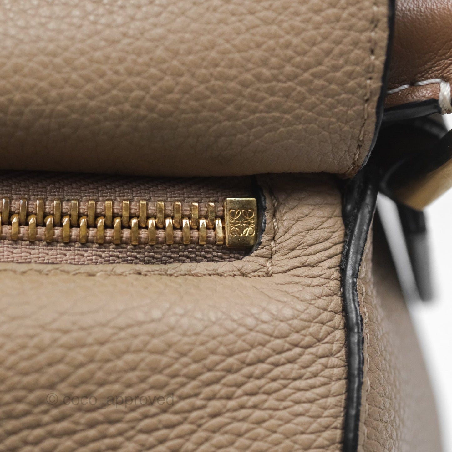 Loewe Small Puzzle Bag Sand Mink Grained Calfskin