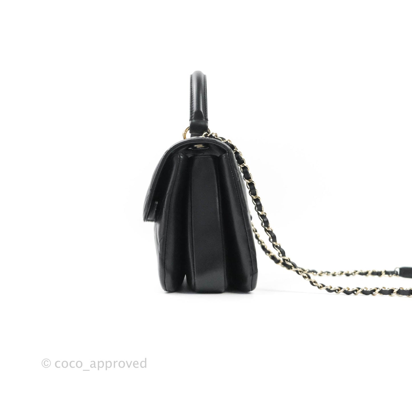 Chanel Trendy CC Small Black Lambskin Gold Hardware