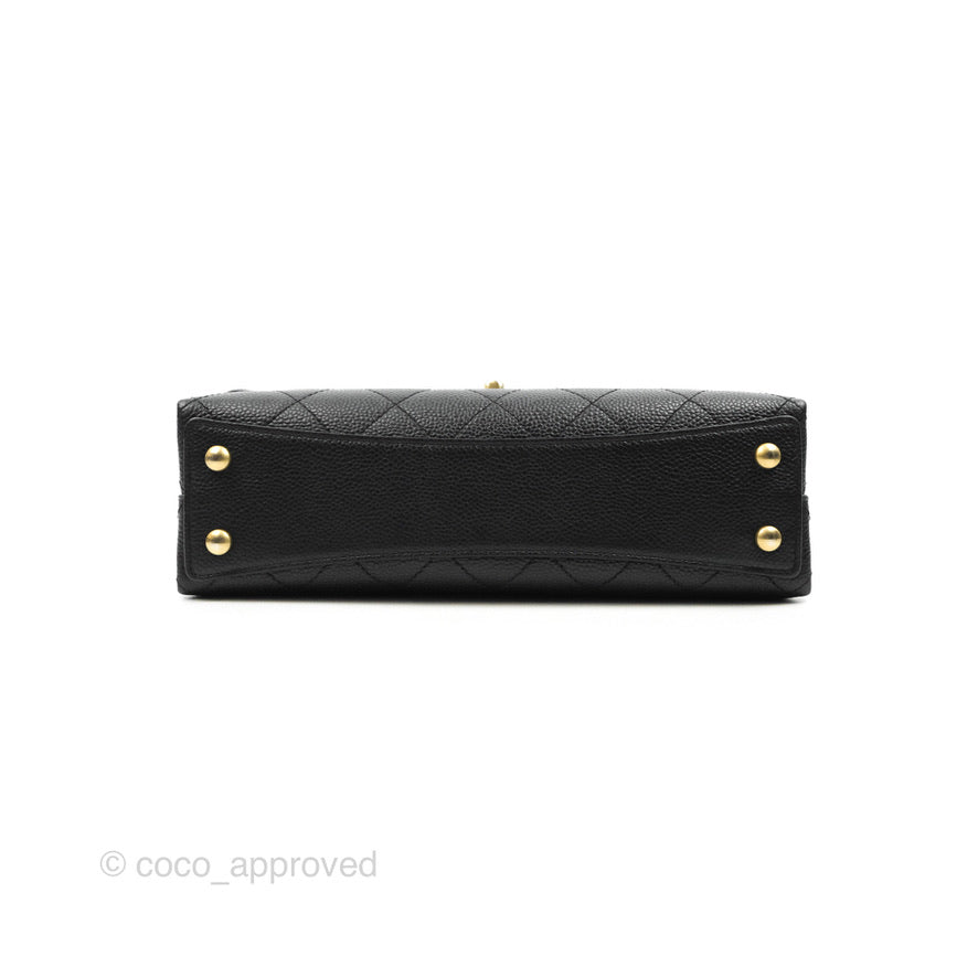 Chanel Chic Affinity Small Grained Calfskin Black Aged Gold Hardware