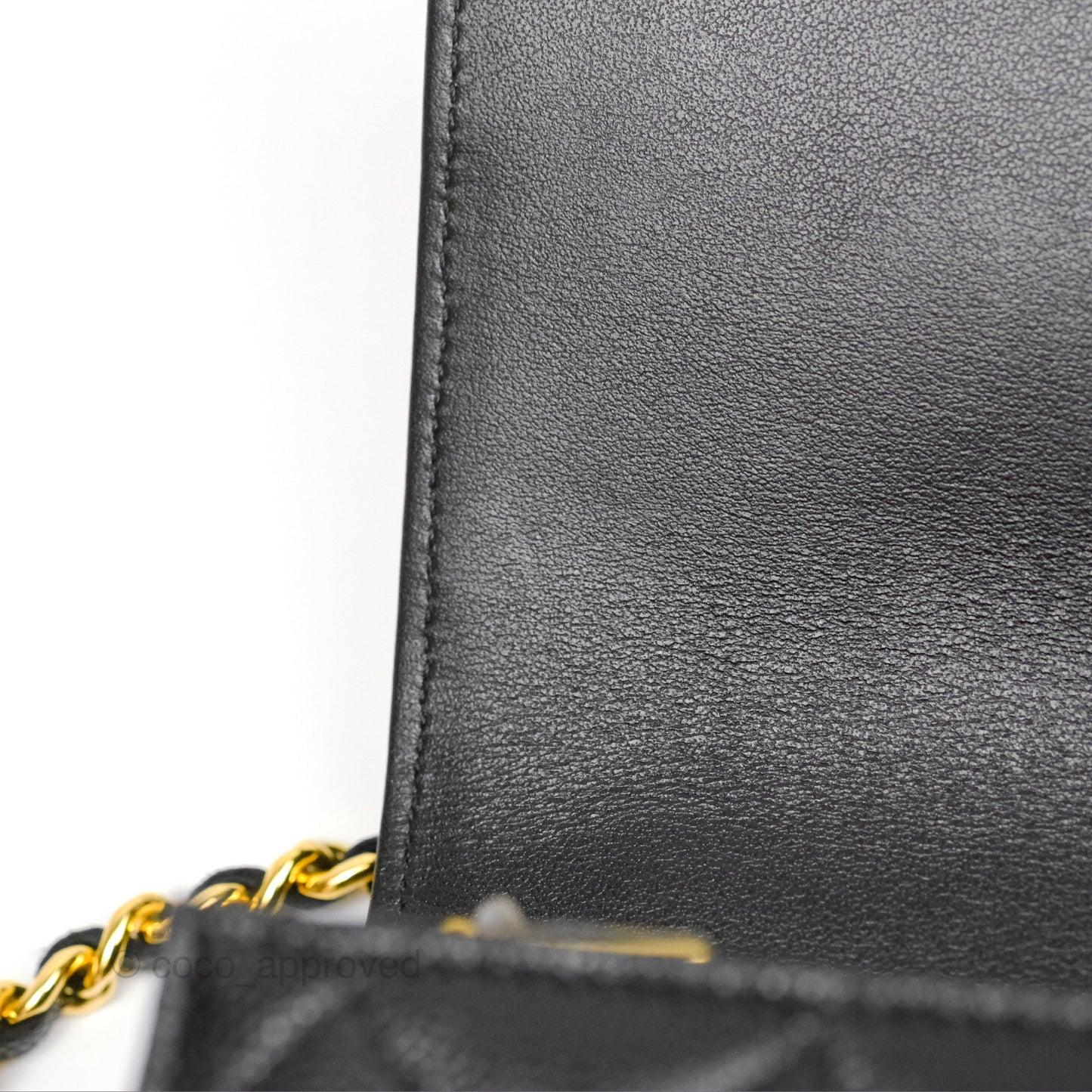 Chanel WOC Bag Charm Black Caviar Gold Hardware