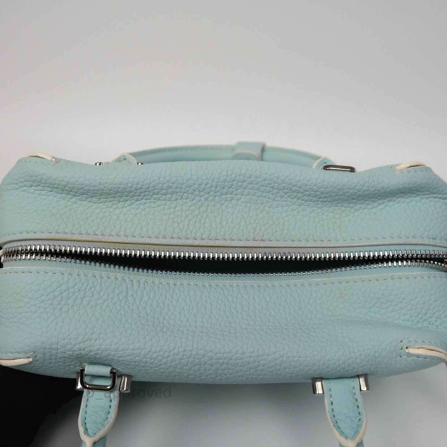 Delvaux Cool Box Mini Taurillon Soft Grained Calfskin Celadon