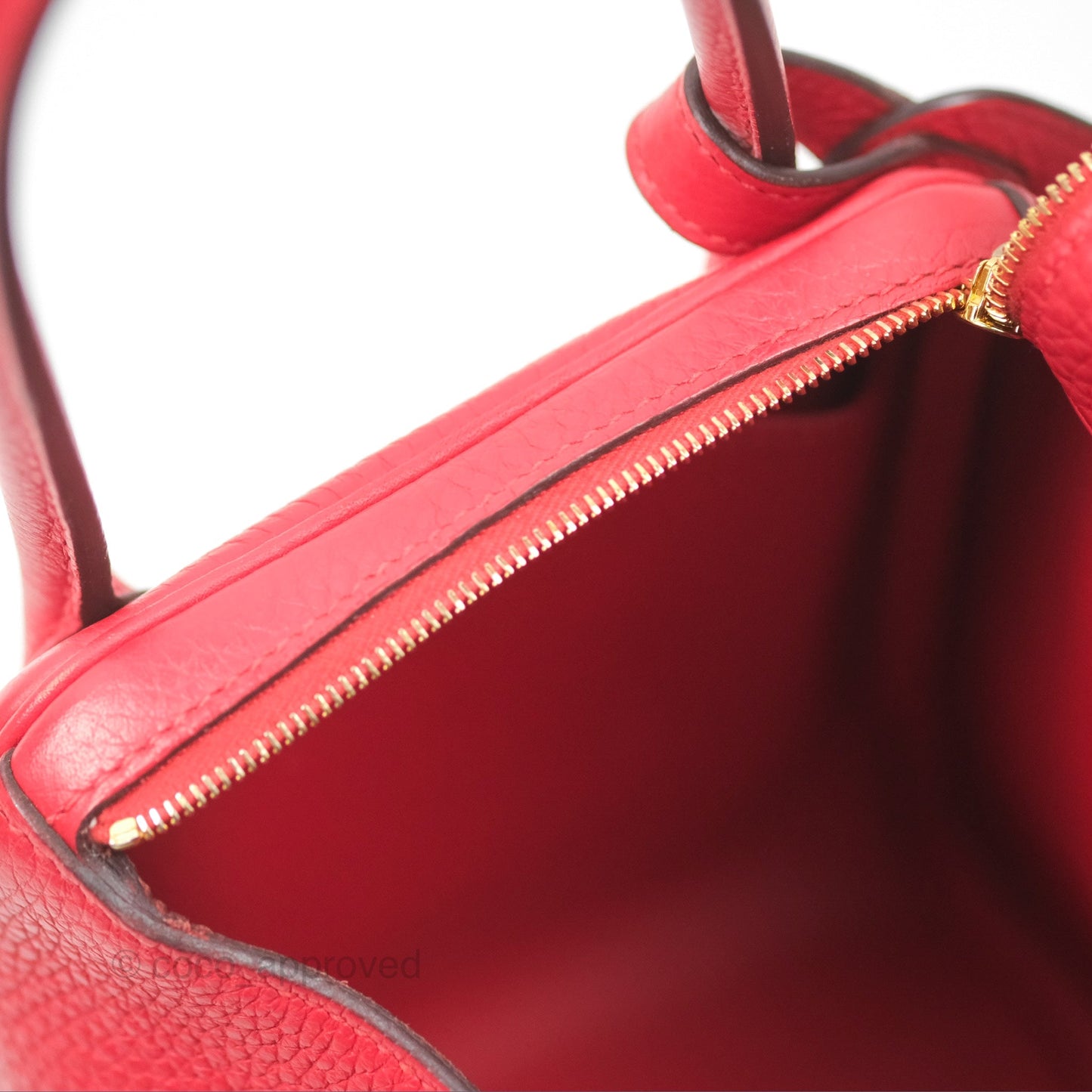 Hermès Lindy 26 Rouge Tomate Clemence Gold Hardware