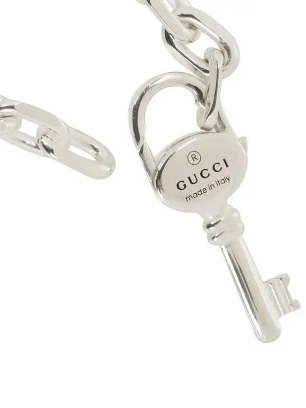Luxury Gucci Trending 2025 Trademark Chain Keys Bracelet Silver