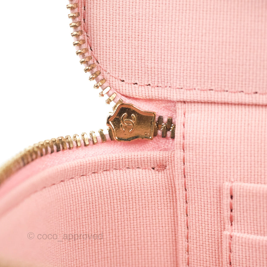 Chanel Vanity with Chain Pink Caviar Gold Hardware