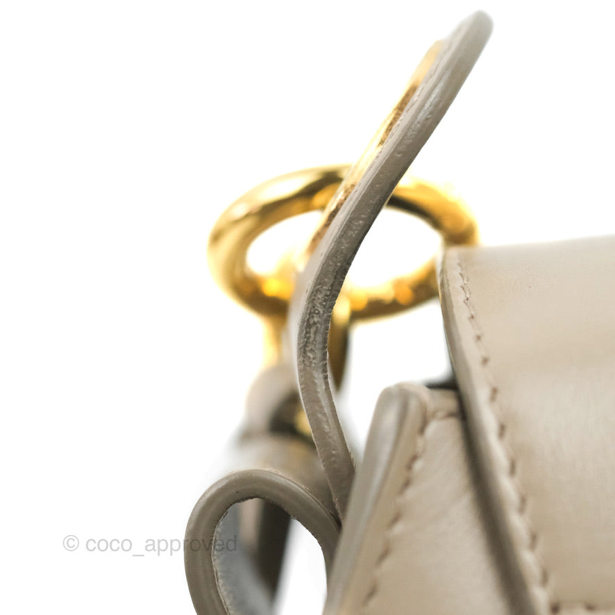 Chloé Small Tess Bag Motty Grey Grained Calfskin