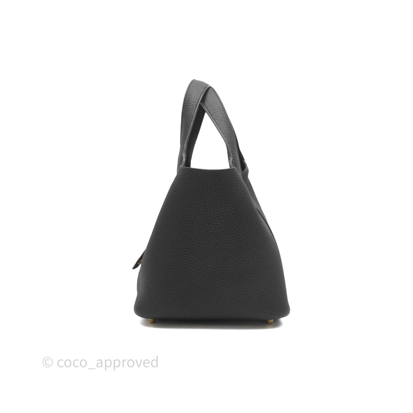 Hermès Picotin Lock 18 Black Noir 89 Taurillon Clemence Gold Hardware