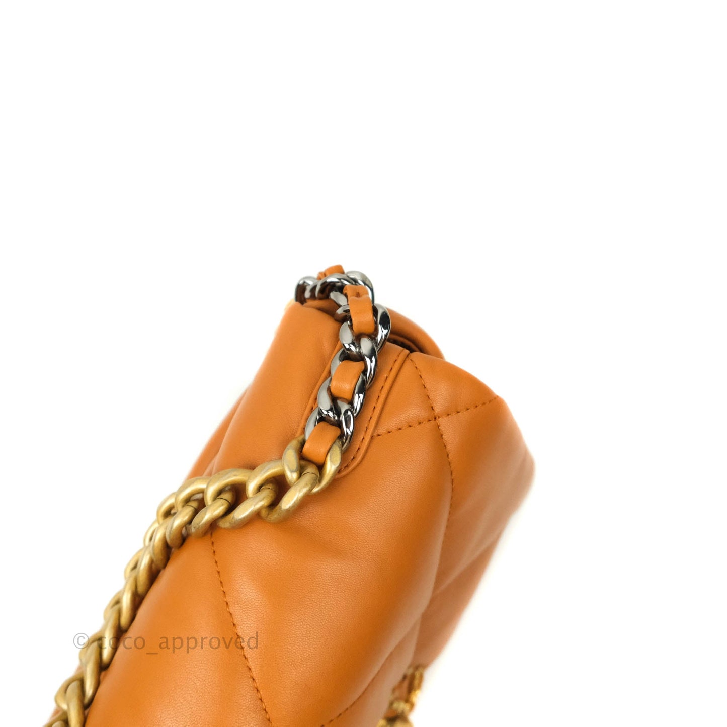 Chanel 19 Small Caramel Brown Mixed Hardware 21A