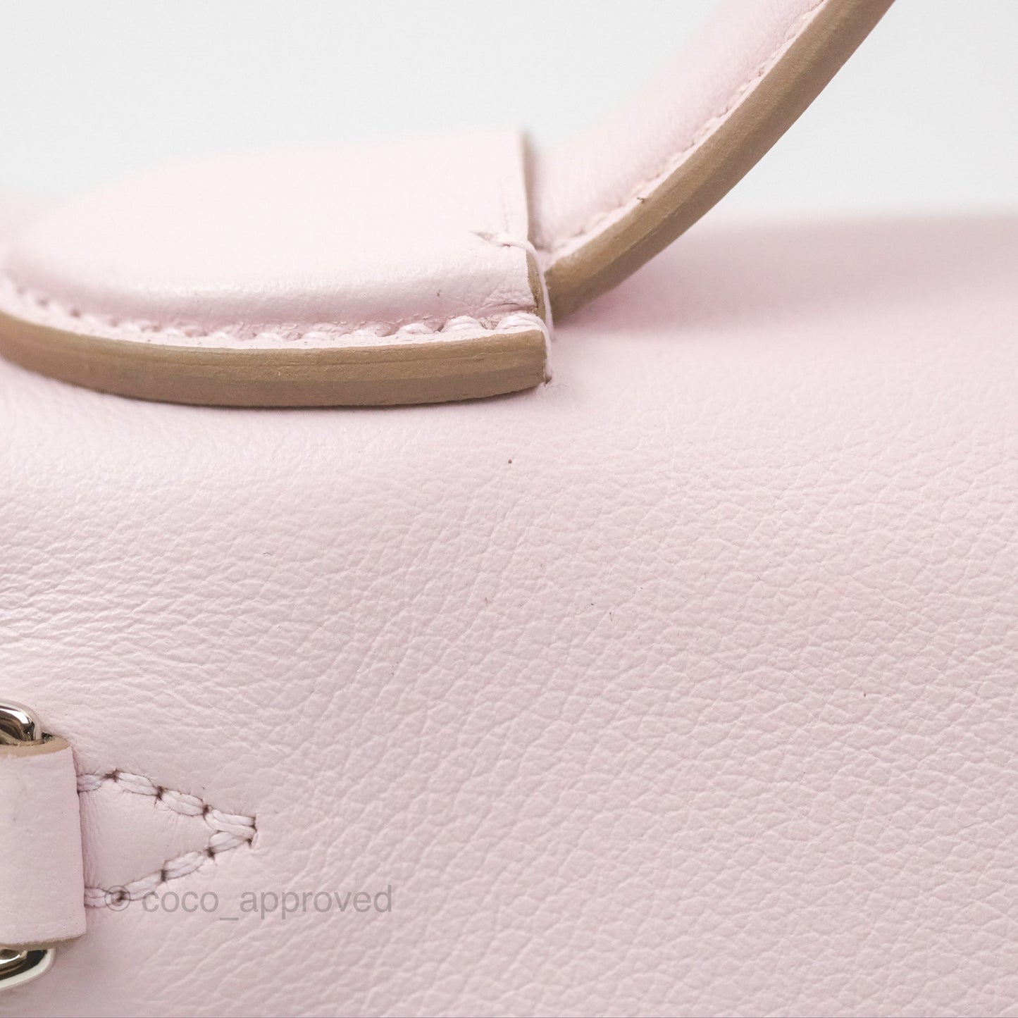 Hermès 24/24 21 Mini Mauve Pale Evercolor/Swift Palladium Hardware