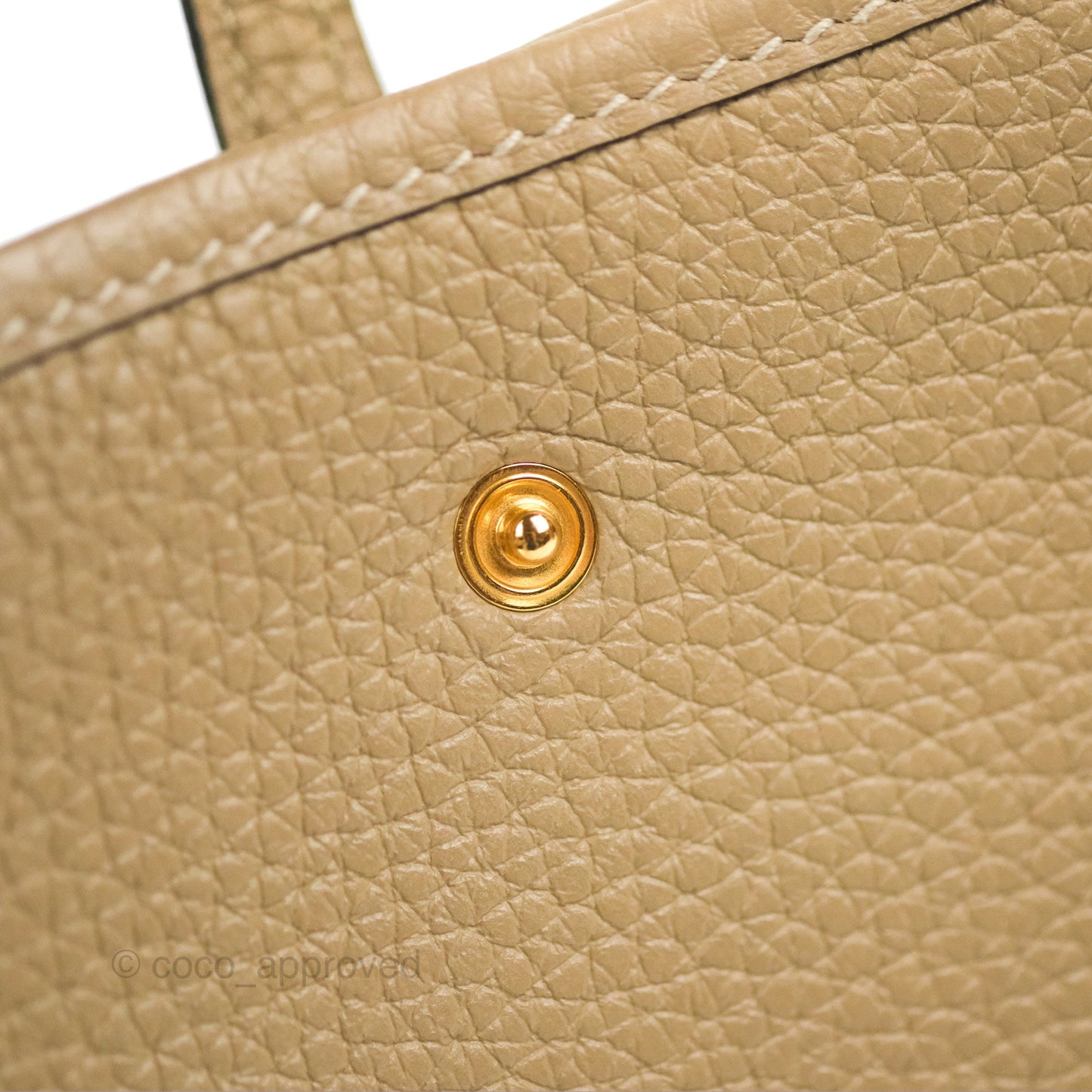 Hermès Mini Evelyne 16 Trench Clemence Gold Hardware
