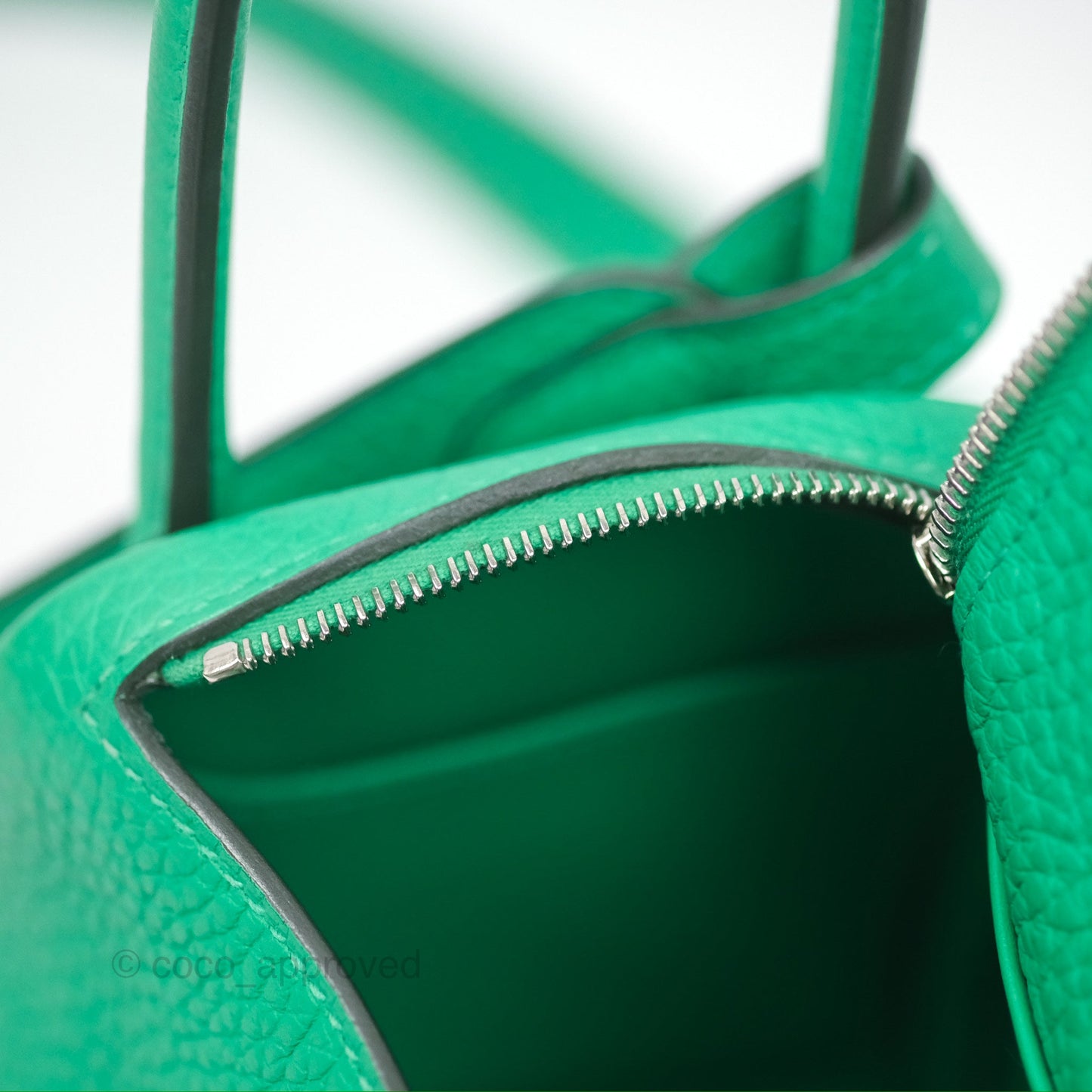 Hermès Mini Lindy 20 Menthe 6W Clemence Palladium Hardware