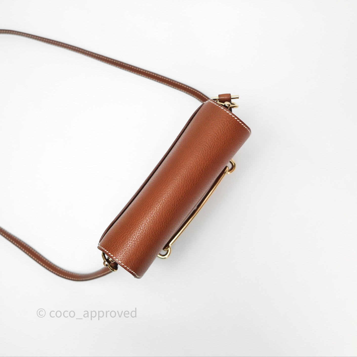 Hermès Roulis Mini Fauve 34 Barenia Gold Hardware