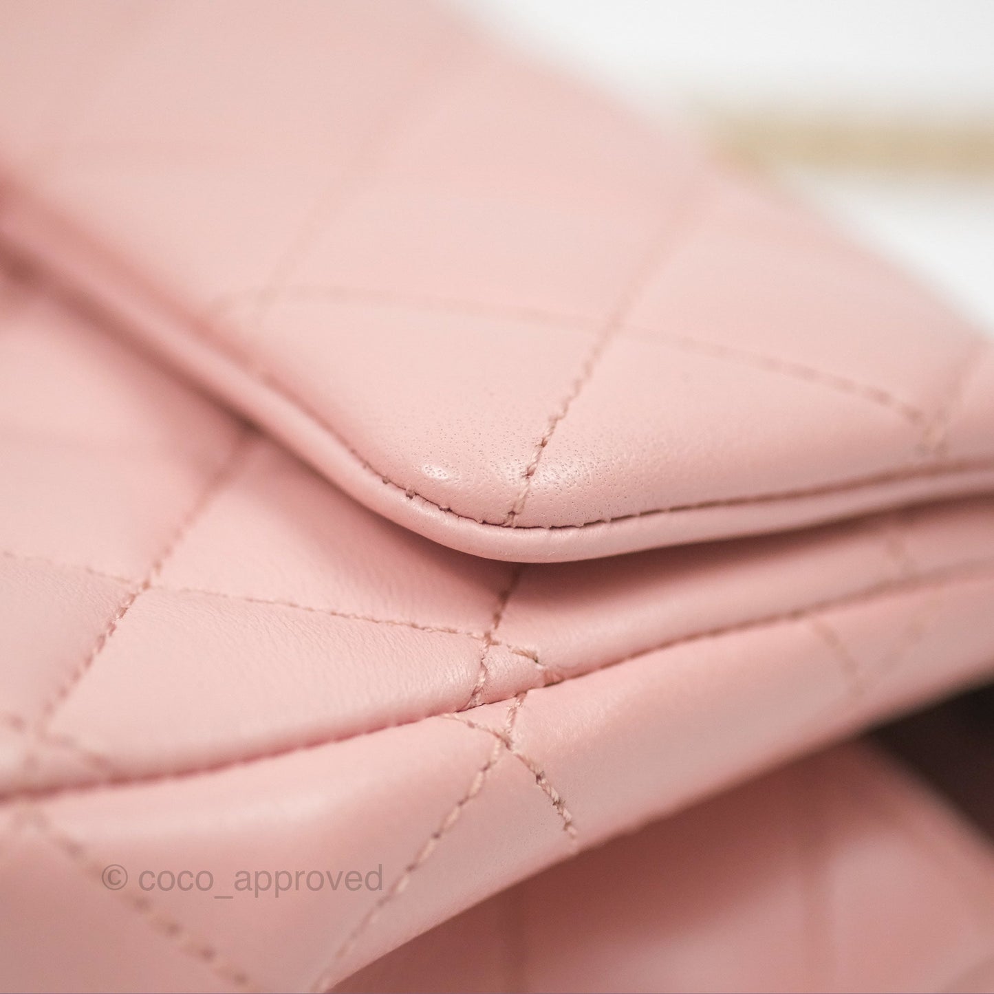Chanel Sweet Camellia Mini Rectangular Flap Pink Lambskin Aged Gold Hardware 23S