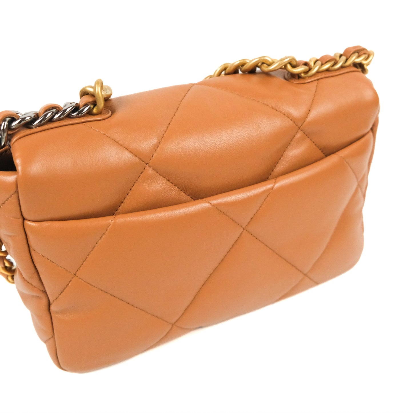 Chanel 19 Small Caramel Brown Mixed Hardware 21A