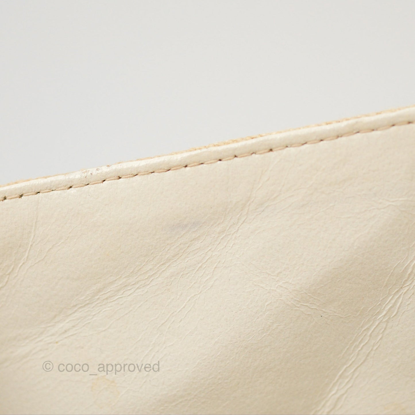 Chanel Vintage XL Jumbo Single Flap Beige Cotton Canvas 24K Gold Hardware