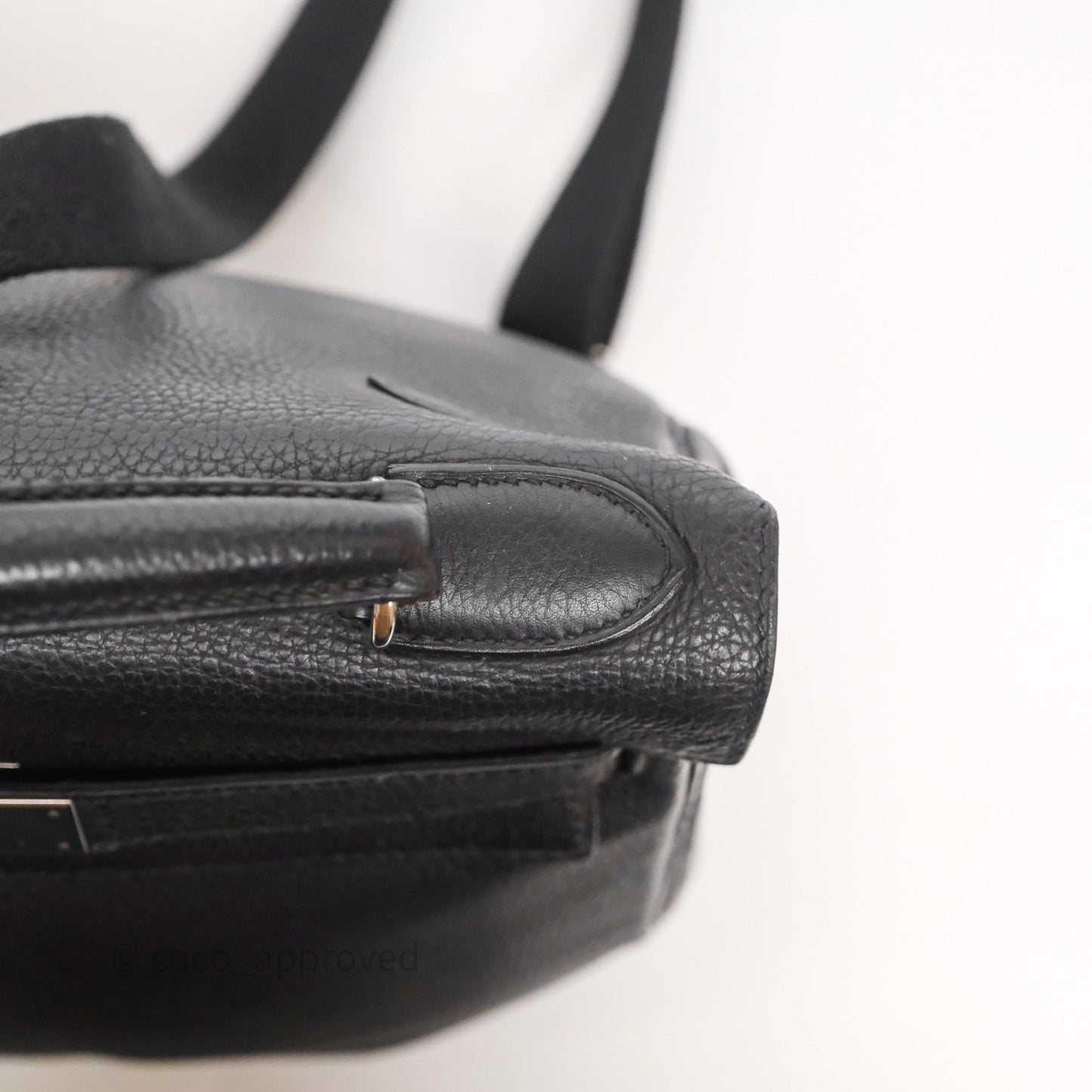 Hermès Kelly Ado Backpack GM Black Noir 89 Togo Palladium Hardware