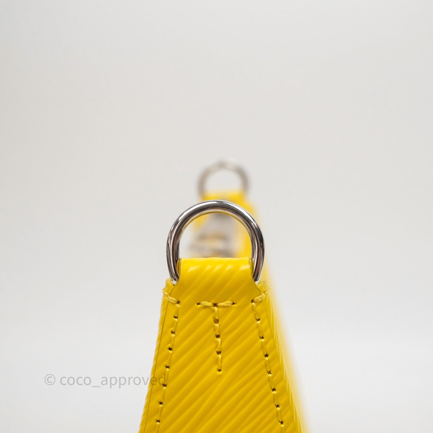 Louis Vuitton x Yayoi Kusama Epi Marellini Bag Infinity Dots Yellow Silver Hardware