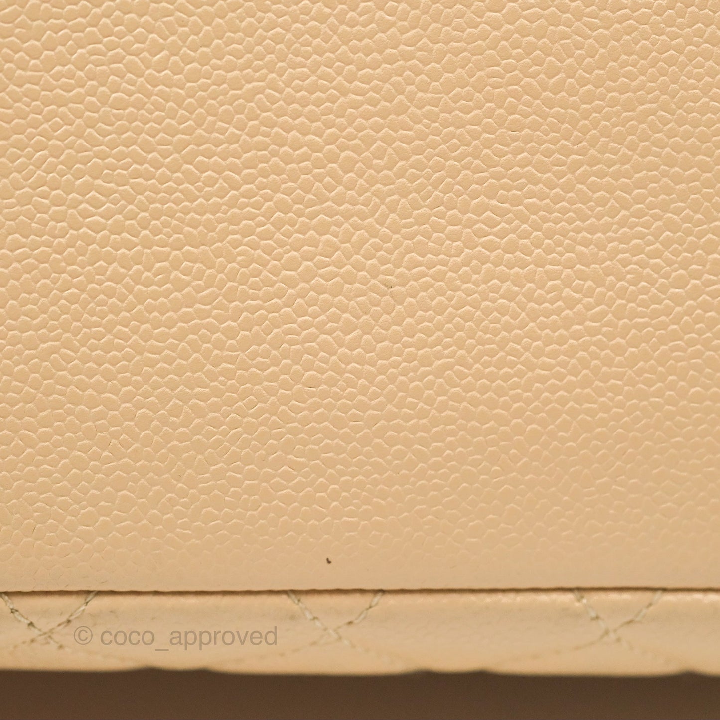 Chanel GST Beige Caviar Silver Hardware