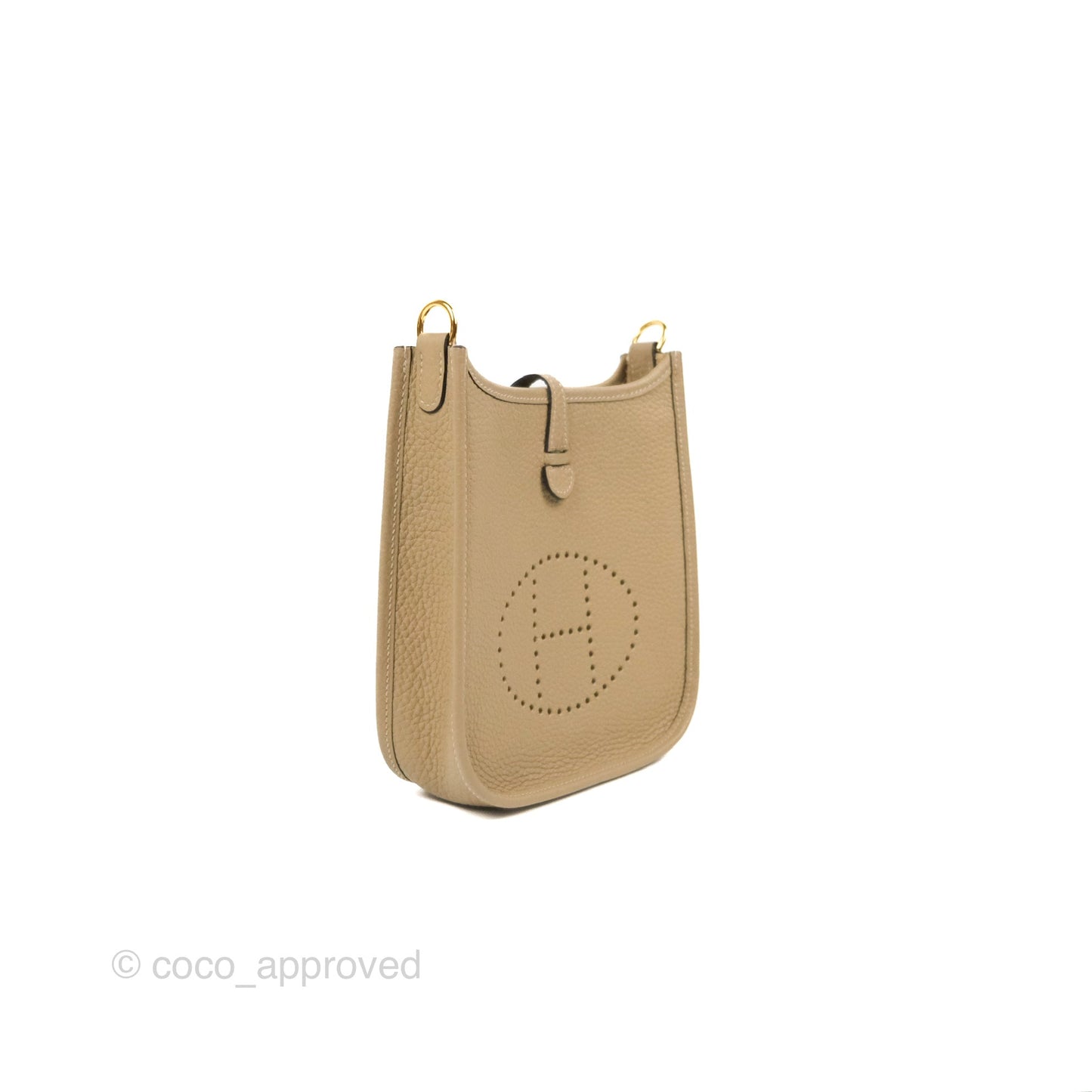 Hermès Mini Evelyne 16 Trench Clemence Gold Hardware